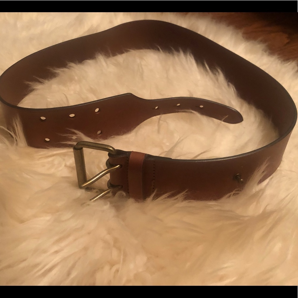 Club Monaco Camel Leather Belt